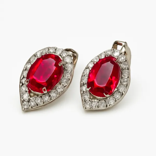 Pink_Gemstone_Halo_Stud_Earrings