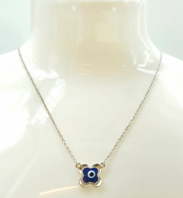 Silver_Evil_Eye_Clover_Flower_Pendant