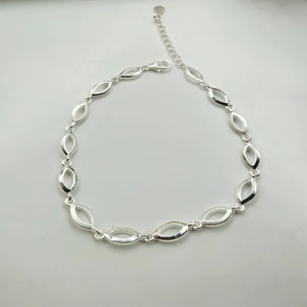 Silver_Marquise_Link_Bracelet