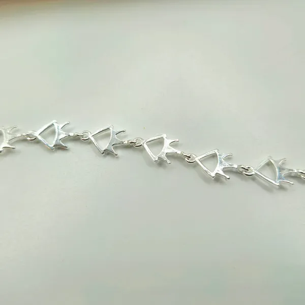 Silver_Crown_Motif_Link_Bracelet