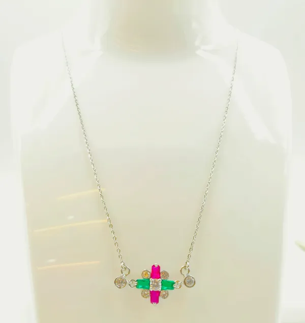 Silver_Multi-Gem_Cross_Pendant
