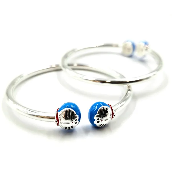 Silver_Enamel_Doraemon_Themed_Baby_Bangles