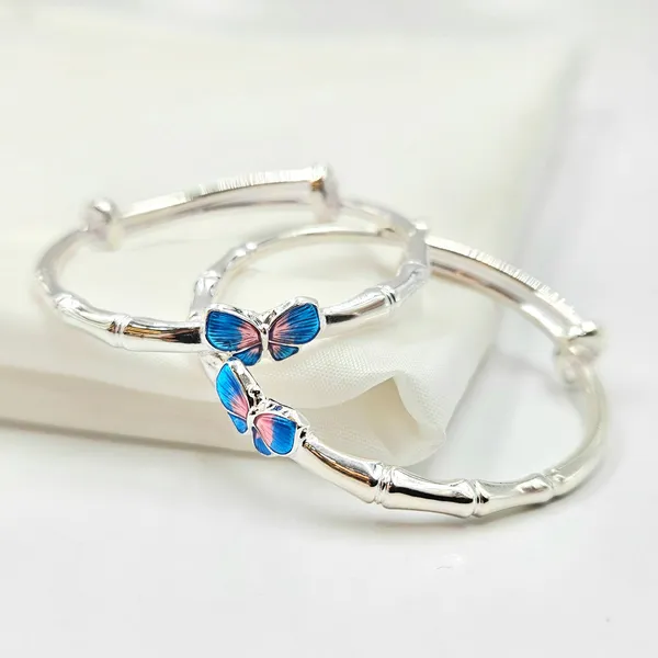 Enamel_Butterfly_Bamboo_Style_Baby_Bangles