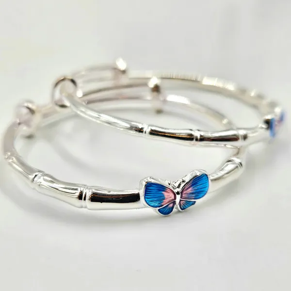 Enamel_Butterfly_Bamboo_Style_Baby_Bangles