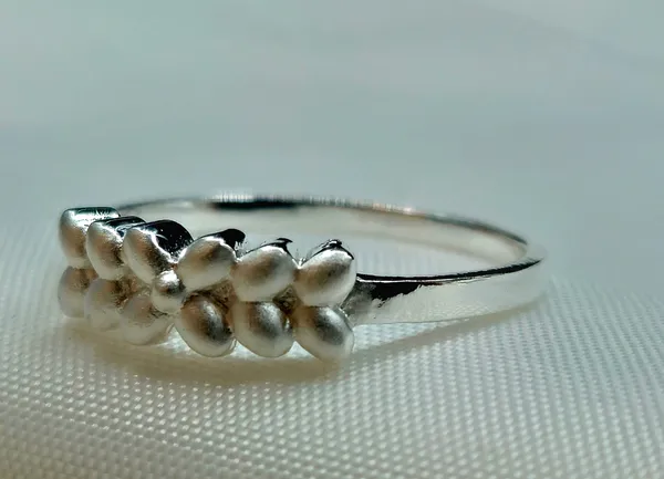 Matte_Silver-Toned_Floral_Trio_Ring