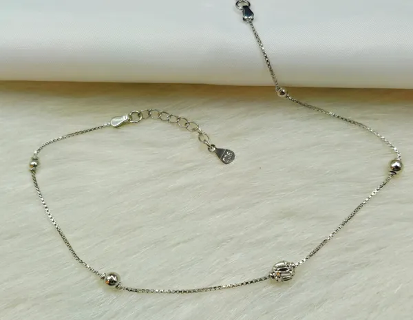 Silver_Beaded_Ball_Chain_Anklet