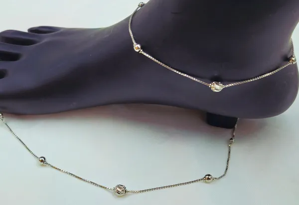 Silver_Beaded_Ball_Chain_Anklet