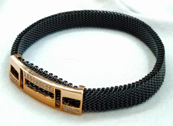 Black_Mesh_925_Silver_Stretch_Bracelet