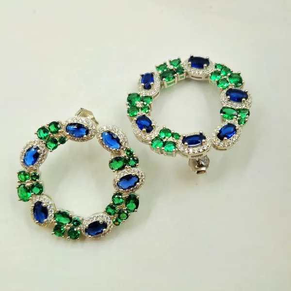 Royal_Sapphire_&_Emerald_Hoop_Earrings