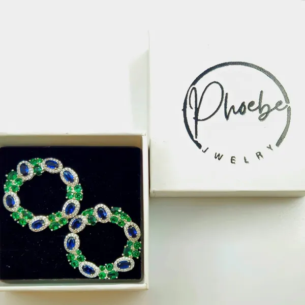 Royal_Sapphire_&_Emerald_Hoop_Earrings
