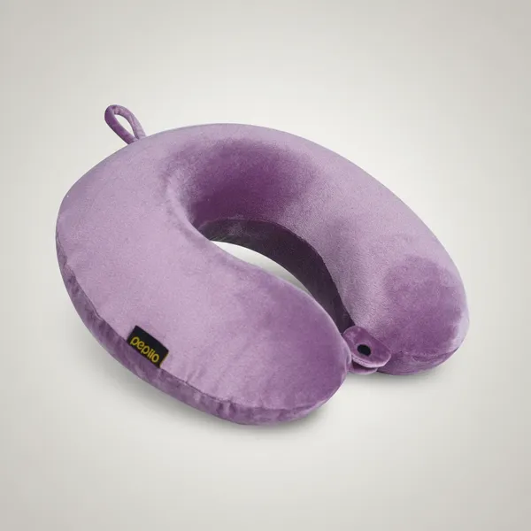 Purple_Memory_Foam_Travel_Pillow_Standard_Flights_And_Long_Car_Rides