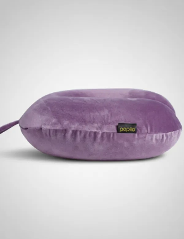Purple_Memory_Foam_Travel_Pillow_Standard_Flights_And_Long_Car_Rides