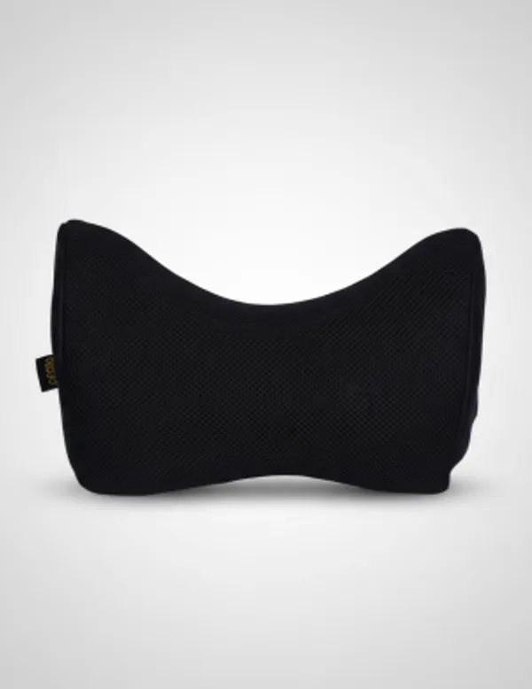 Black_Memory_Foam,_Polyester_Neck_Pillow_Lateral_Support_To_Prevent_Head_Swaying