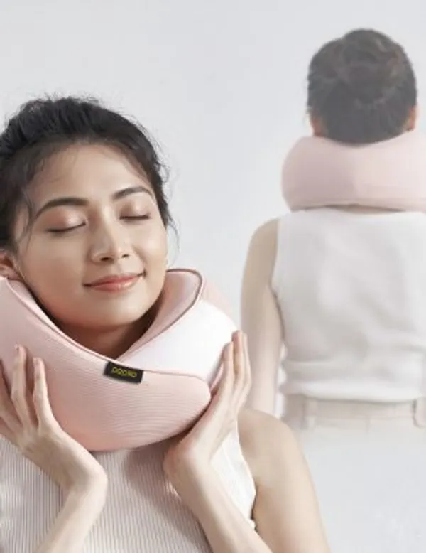Pink_Memory_Foam_Travel_Pillow_360-Degree_High-Neck_Stabilization