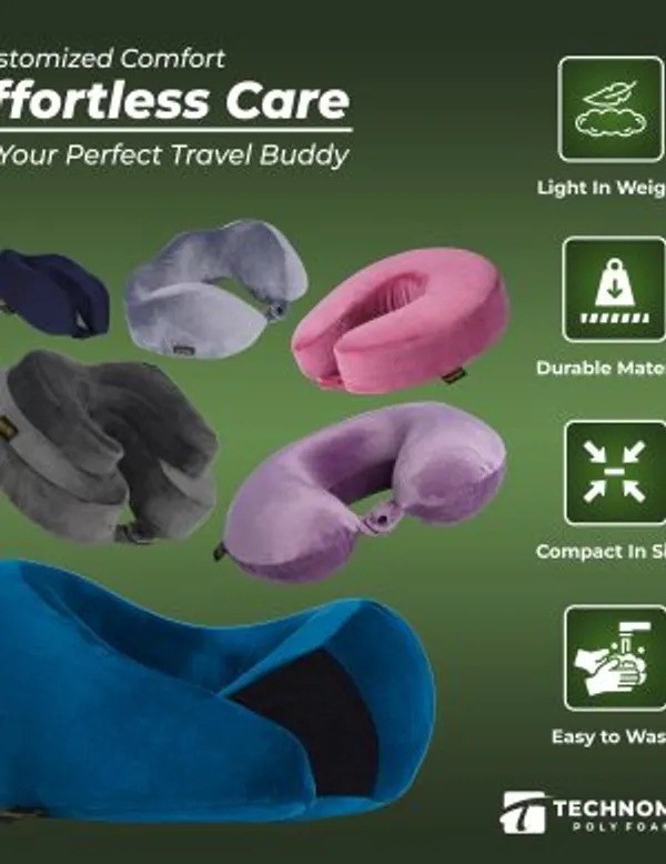 Pink_Memory_Foam_Travel_Pillow_360-Degree_High-Neck_Stabilization