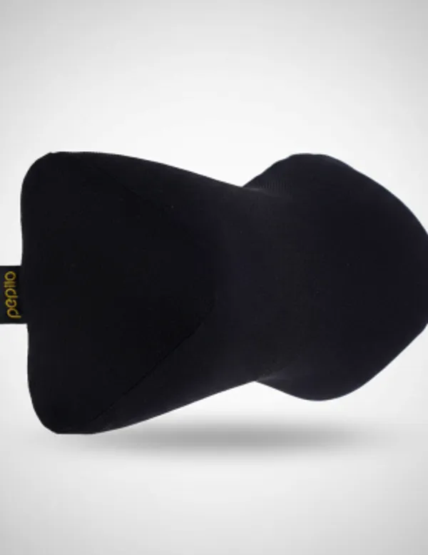 Black_Memory_Foam_Car__Neck_Pillow_Bone_Shape_For_Cervical_Gap_During_Driving_