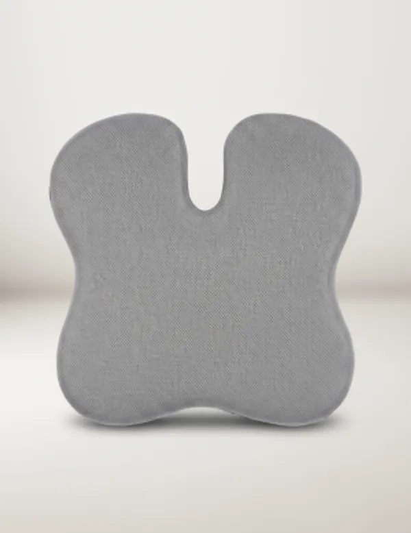 Grey_Memory_Foam_Car_Wedge_Cushion_Improving_Driving_Posture_And_Visibility
