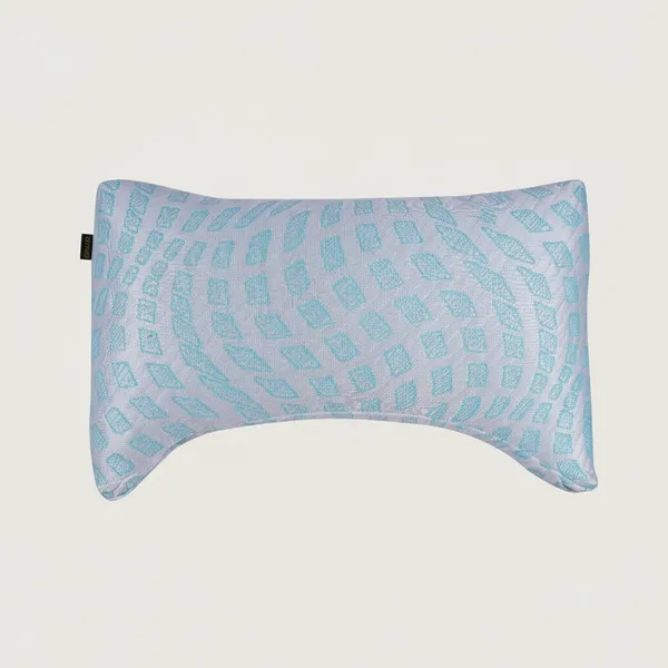 Light_Blue_Shredded_Foam_Hybrid_Pillow_Adjustable_Loft_And_Shoulder_Contouring