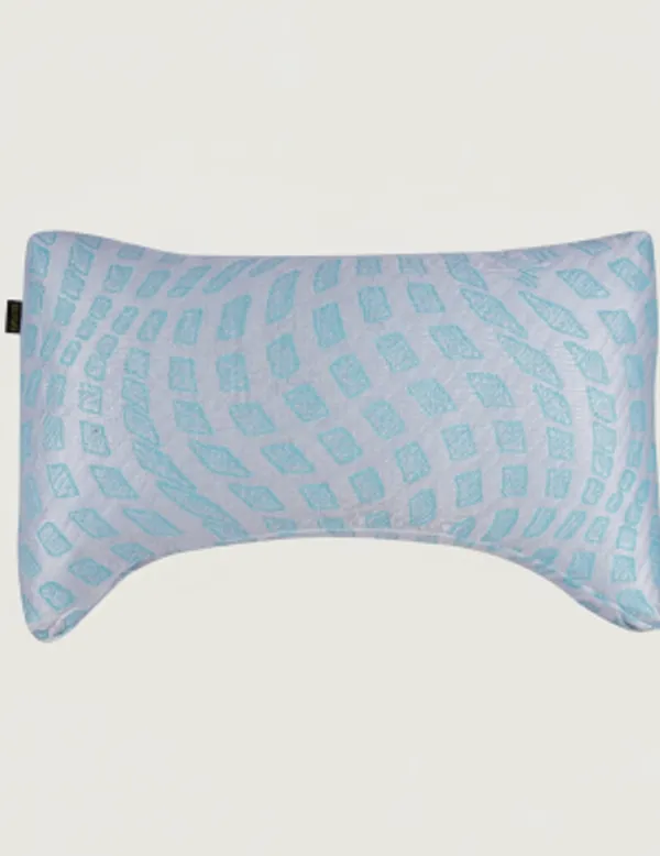 Light_Blue_Shredded_Foam_Hybrid_Pillow_Adjustable_Loft_And_Shoulder_Contouring