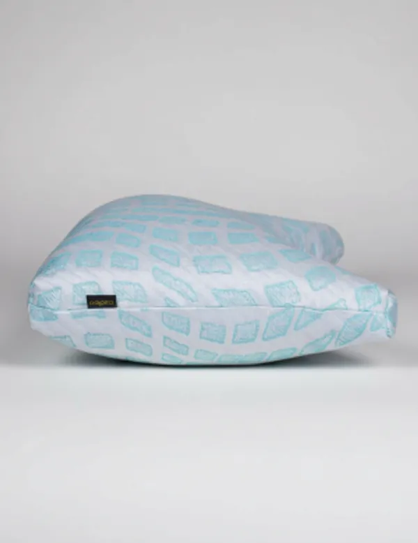 Light_Blue_Shredded_Foam_Hybrid_Pillow_Adjustable_Loft_And_Shoulder_Contouring