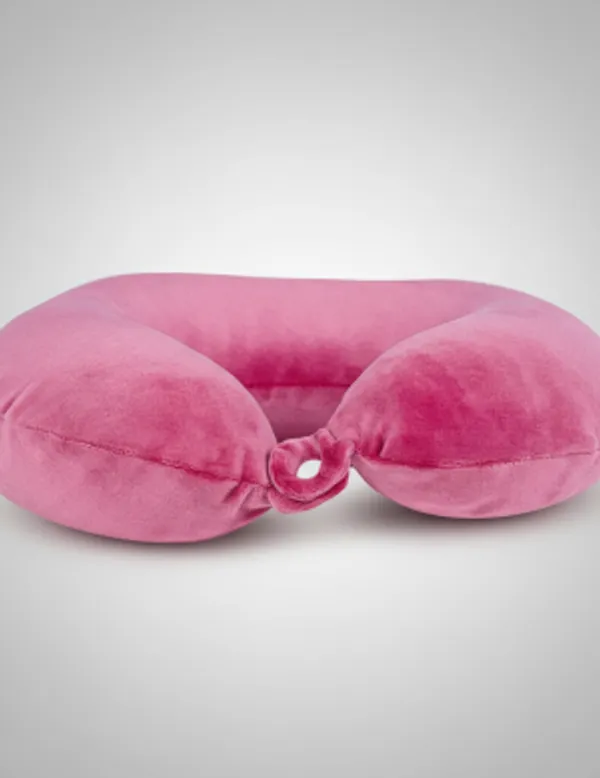 Pink_Memory_Foam_Travel_Pillow_Extra_Cushioning_For_Neck_And_Shoulder_Relief