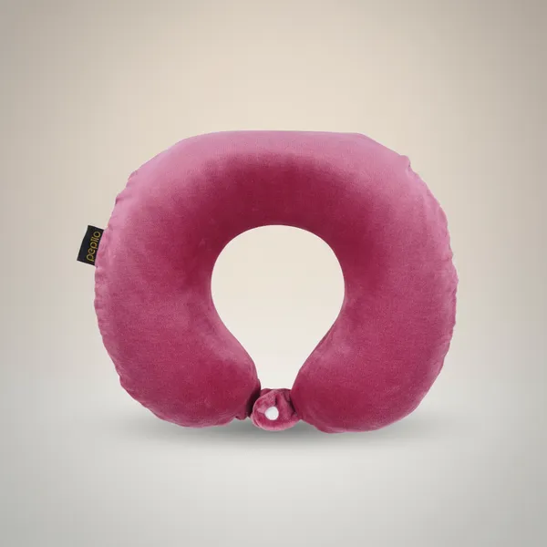 Pink_Memory_Foam_Travel_Pillow_Extra_Cushioning_For_Neck_And_Shoulder_Relief