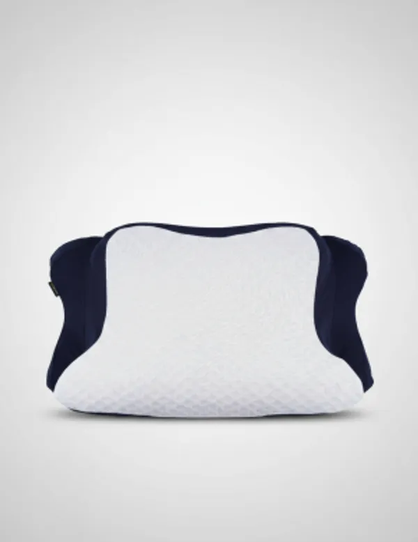 Blue_And_White_Memory_Foam_Cervical_Pillow_Multi-Positional_Sleepers_And_Neck_Contouring