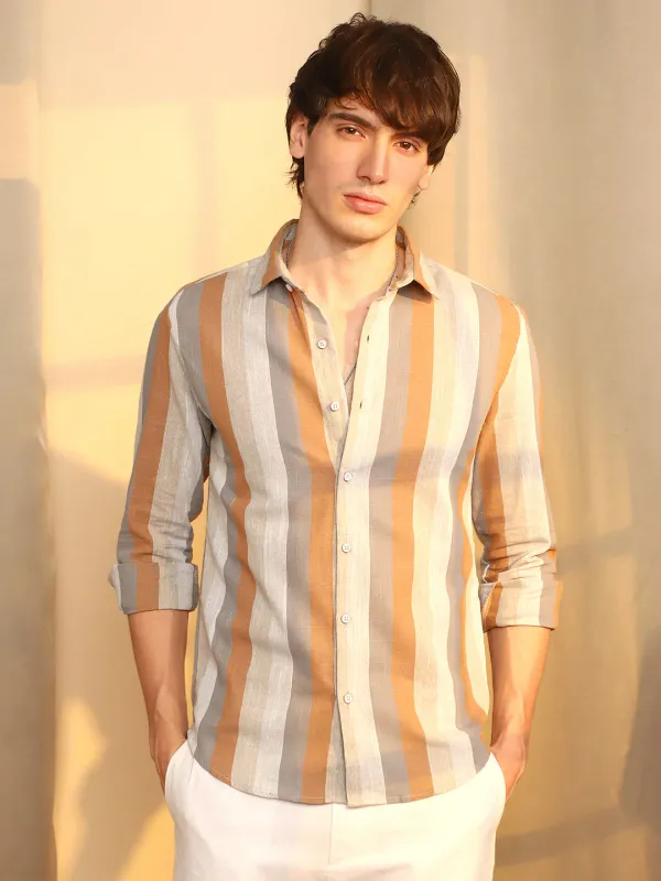 Brown_Block_Striped_Shirt_For_Men