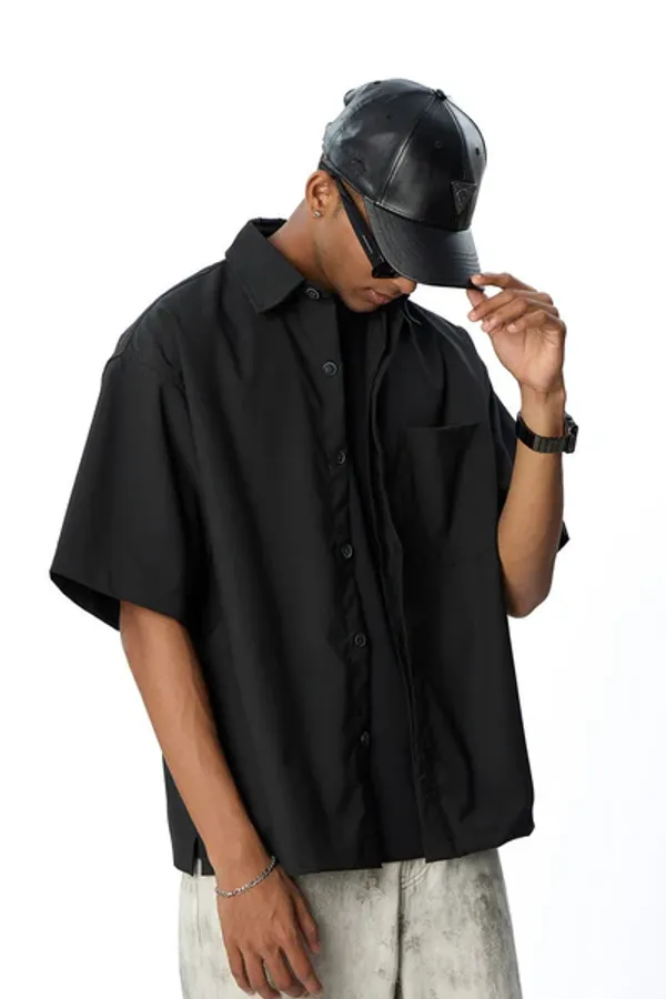 Black_Short_Sleeve_Shirt_For_Men