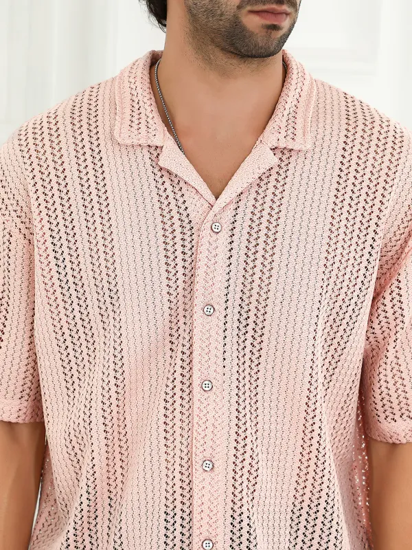 Pink_Ziggy_Knit_Oversized_Shirt_For_Men