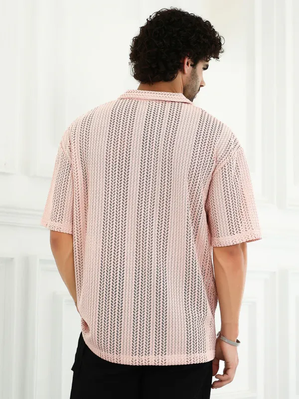 Pink_Ziggy_Knit_Oversized_Shirt_For_Men