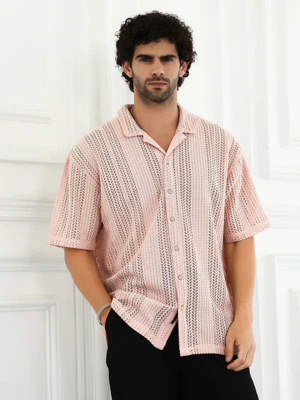 Pink_Ziggy_Knit_Oversized_Shirt_For_Men