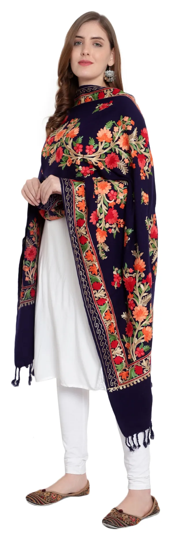 Navy_Blue_Woolen_Shawl_For_Women