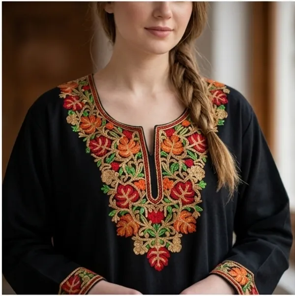 Black_Woolen_Phiran_For_Women