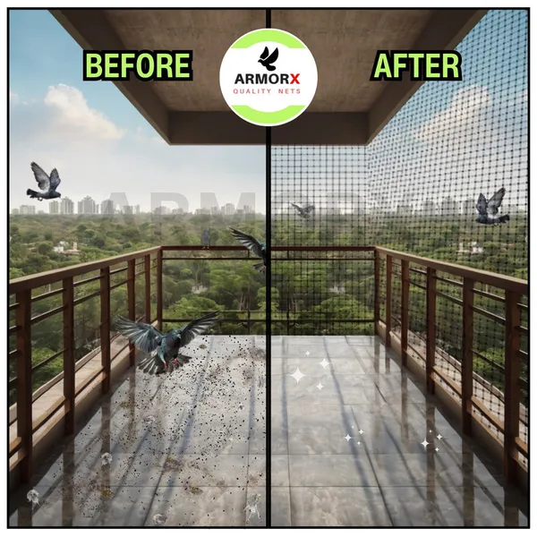ArmorX_Green_Anti-Bird_Net_UV-Stabilized_HDPE_Multi-Filament_Net_with_Installation_Kit_&_Tying_Ropes_Attached