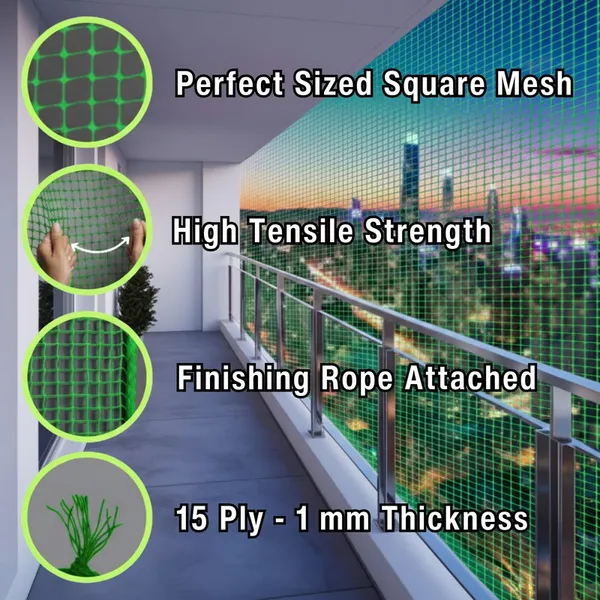 ArmorX_Green_Anti-Bird_Net_UV-Stabilized_HDPE_Multi-Filament_Net_with_Installation_Kit_&_Tying_Ropes_Attached