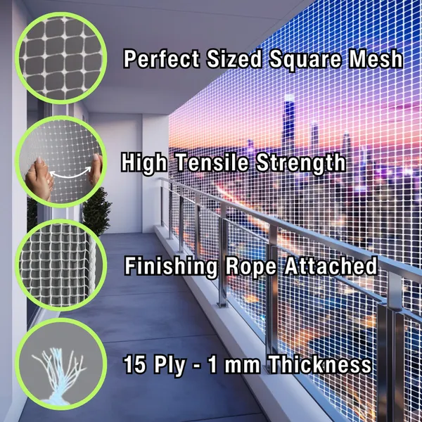 ArmorX_White_Anti-Bird_Net_UV-Stabilized_HDPE_Multi-Filament_Net_with_Installation_Kit_&_Tying_Ropes_Attached