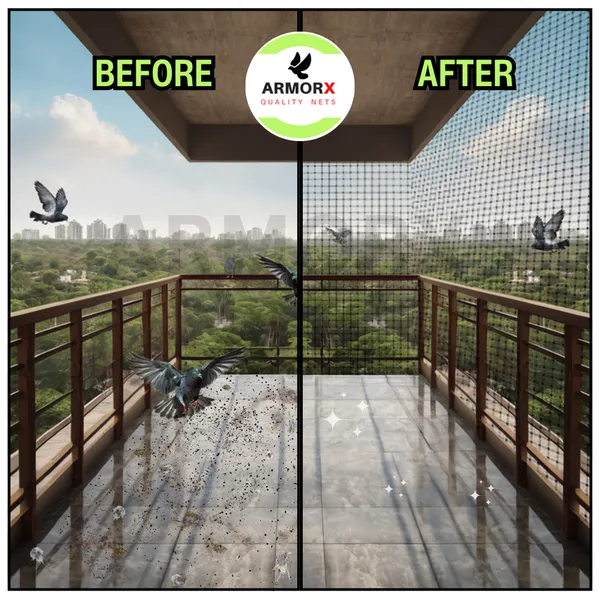 ArmorX_White_Anti-Bird_Net_UV-Stabilized_HDPE_Multi-Filament_Net_with_Installation_Kit_&_Tying_Ropes_Attached
