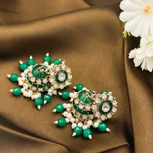 Blue_Golden_Beaded_Traditional_Jhumkas