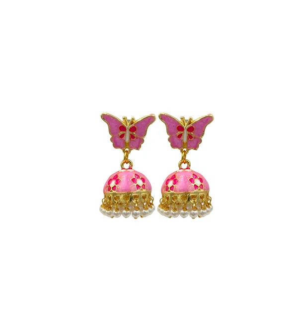Gold_Plated_Kundan_Jhumka_Earrings_for_Women_&_Girls