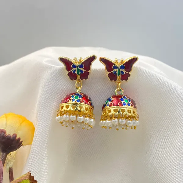 Gold_Plated_Kundan_Jhumka_Earrings_for_Women_&_Girls