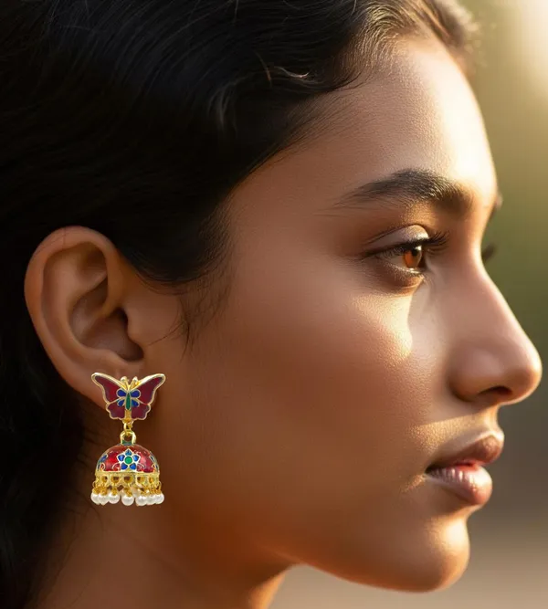 Gold_Plated_Kundan_Jhumka_Earrings_for_Women_&_Girls