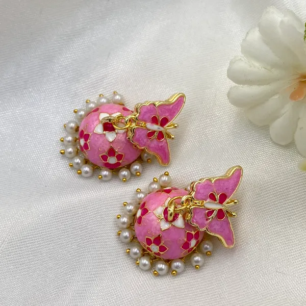 Gold_Plated_Kundan_Jhumka_Earrings_for_Women_&_Girls