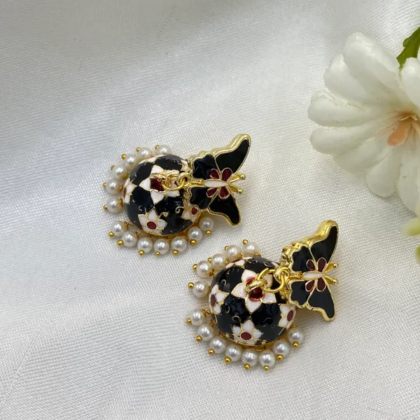 Gold_Plated_Kundan_Jhumka_Earrings_for_Women_&_Girls
