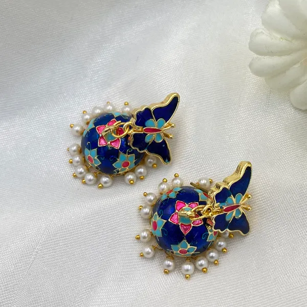 Gold_Plated_Kundan_Jhumka_Earrings_for_Women_&_Girls