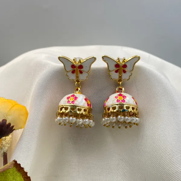 Gold_Plated_Kundan_Jhumka_Earrings_for_Women_&_Girls