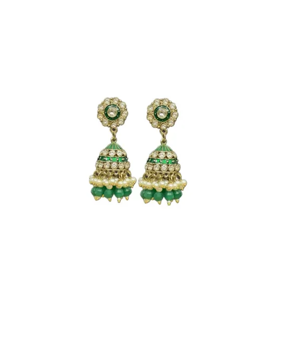 Green_Turquoise_Bliss_Jhumka_Earrings