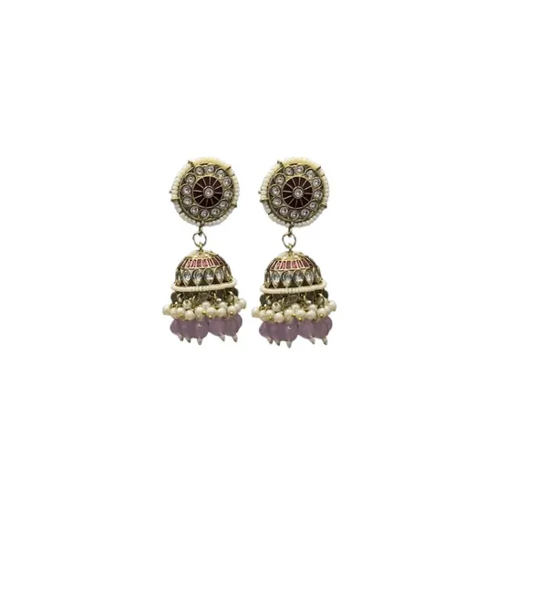 Purple_Majestic_Kundan_Dangle_Earrings