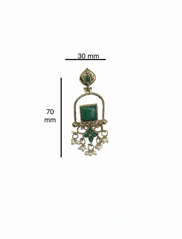 Latest_Stylish_Traditional_Mehndi_Polish_Green_Jhumka_Earrings_for_Women_&_Girls