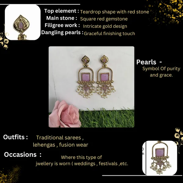 Latest_Stylish_Traditional_Mehndi_Polish_Purple_Jhumka_Earrings_for_Women_&_Girls